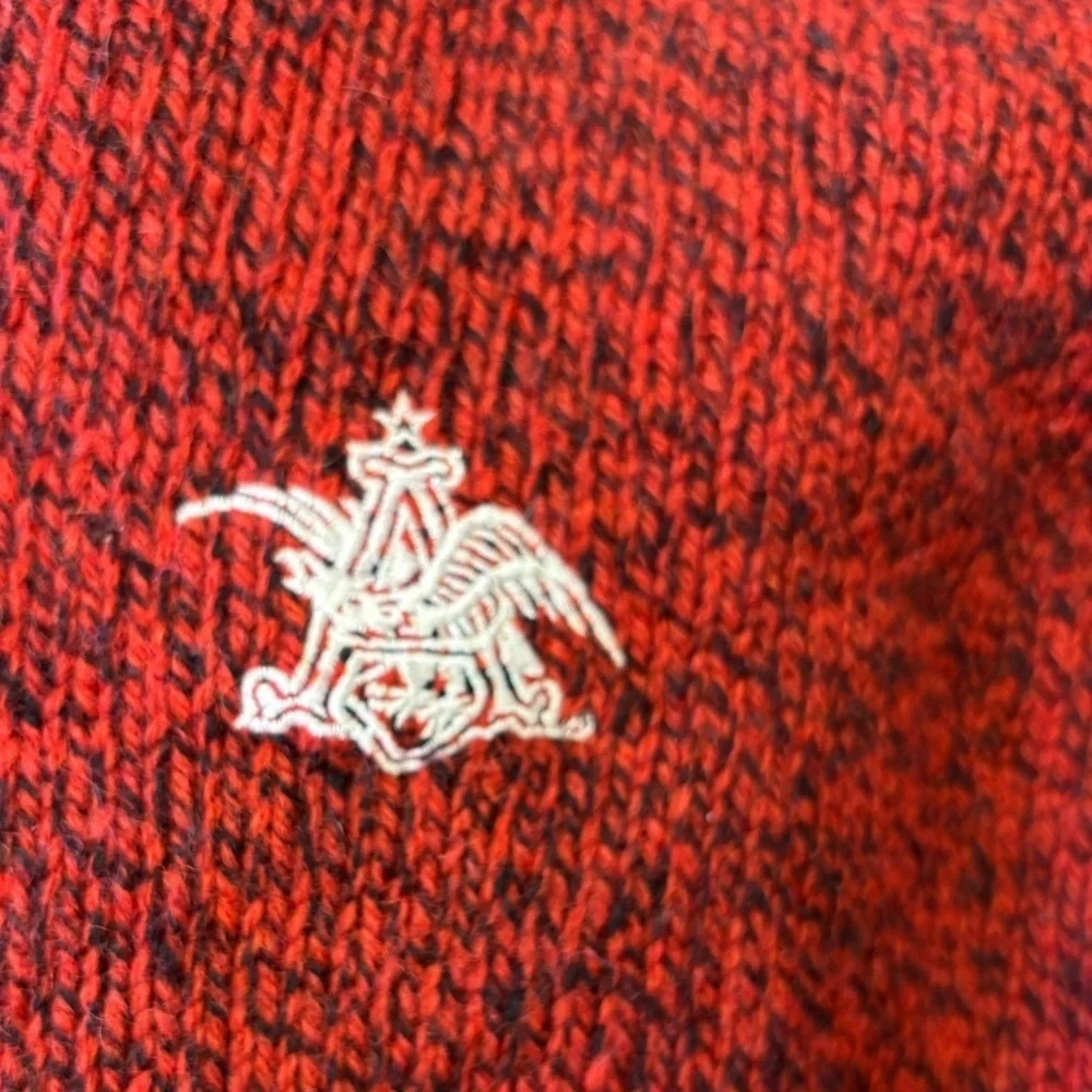 Anheuser Busch Vintage Signet Logo Men’s Sweater Made in the USA Size Large 60’s